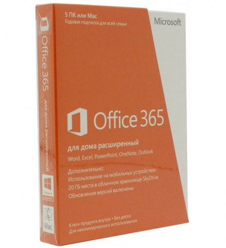 Office 365 Home Premium 5PCs or Macs 1 год 6GQ-00084