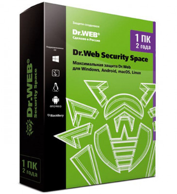 Dr.Web Security Space КЗ продление на 24 мес. 1 лиц. (ESD) LHW-BK-24M-1-B3
