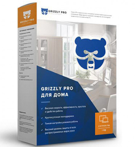 Антивирус Grizzly Professional для дома 12 мес. 2 ПК